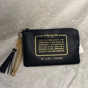 Coach leather clutch